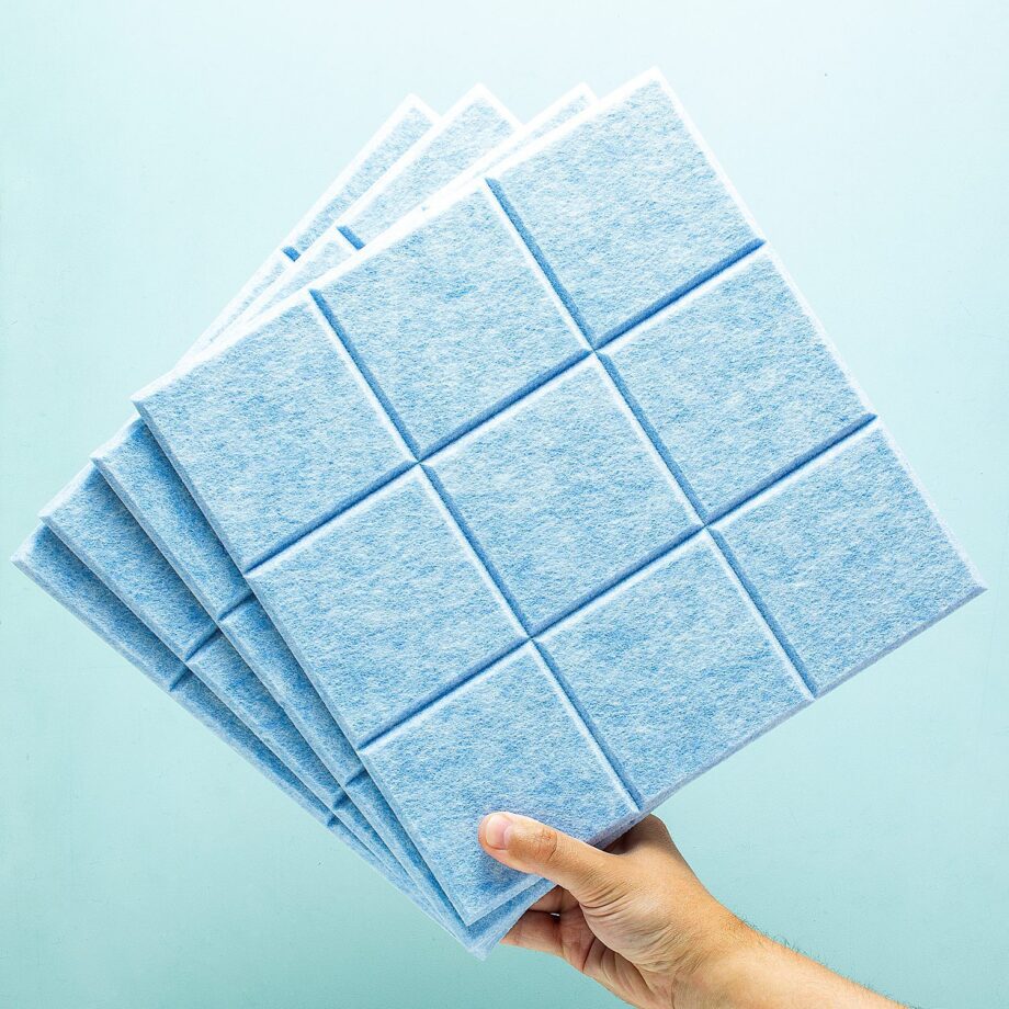 Zelfklevende vierkante prikborden (set van 4)
