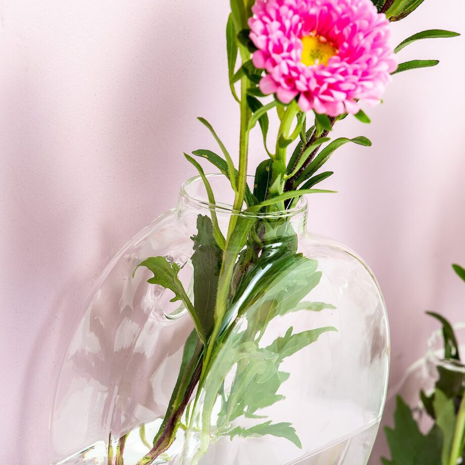 Glazen muurvaasjes (set van 2)