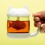 Kat theekop met infuser