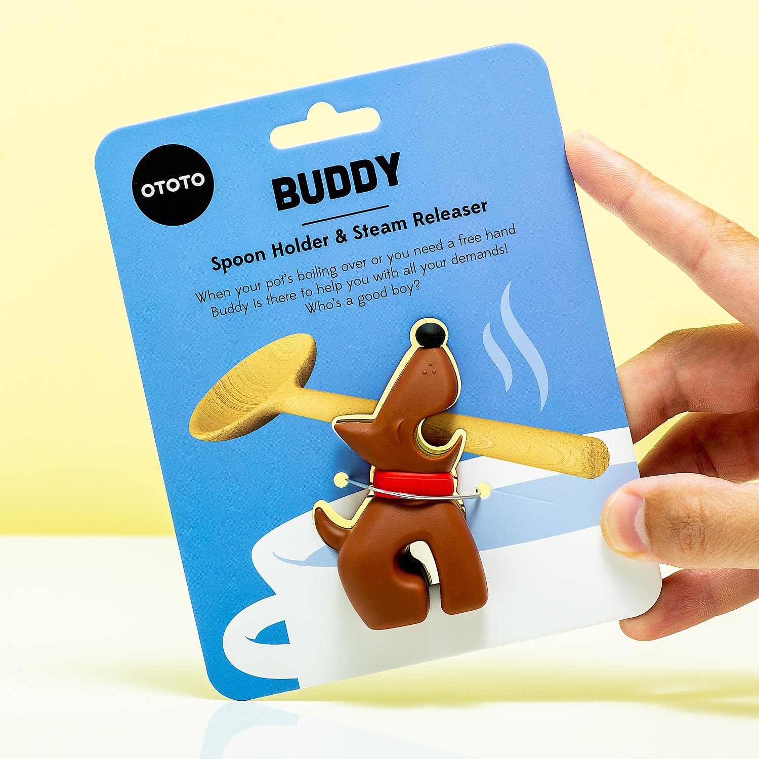 BUDDY SPOON HOLDER AND STEAM RELEASER –
