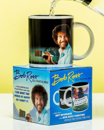 Bob Ross warmtegevoelige mok - op verpakking