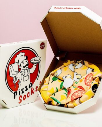 Pizzasokken in doos (set van 4)