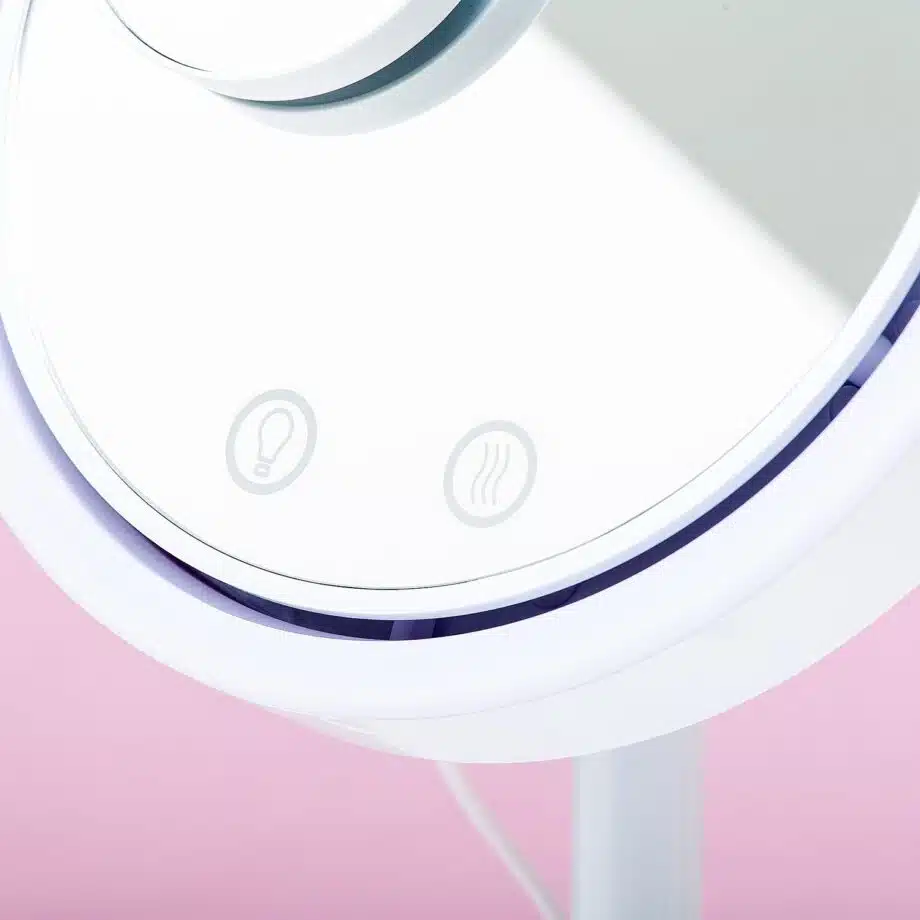 Make-up spiegel met verlichting en ventilator