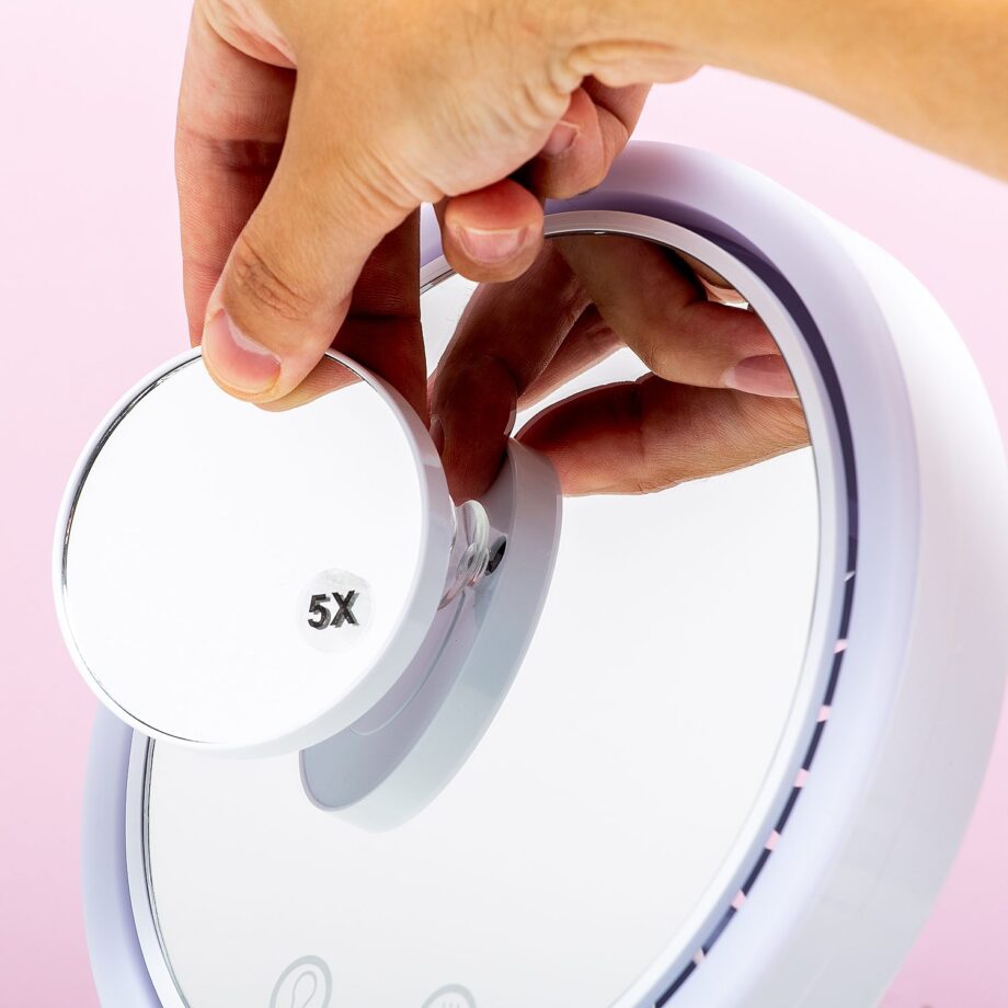 Make-up spiegel met verlichting en ventilator
