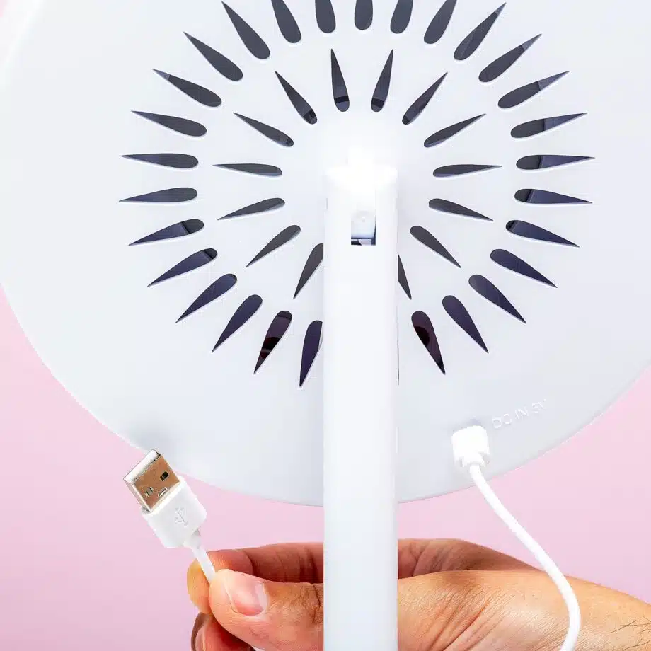 Make-up spiegel met verlichting en ventilator