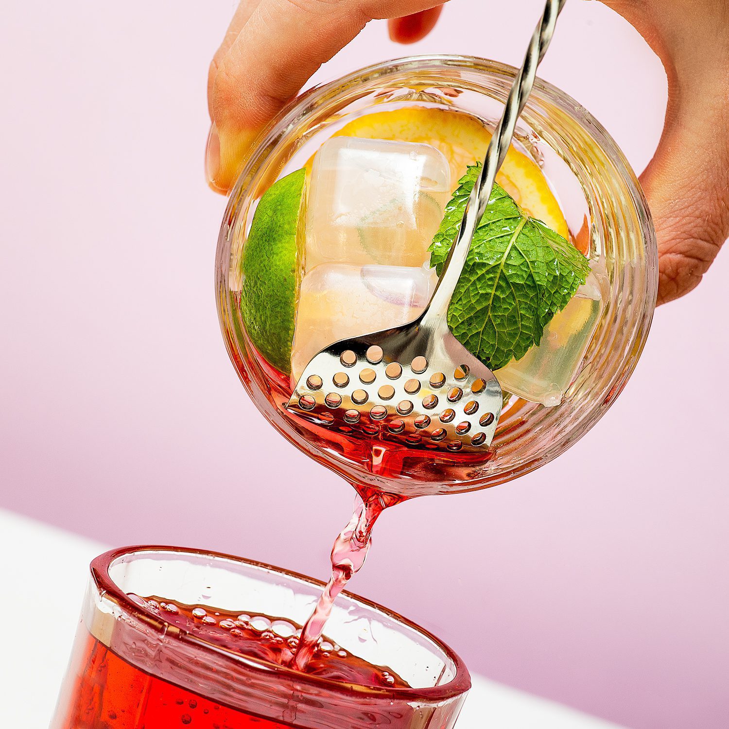Cocktaillepel Met Strainer Cocktaillepel Met Strainer
