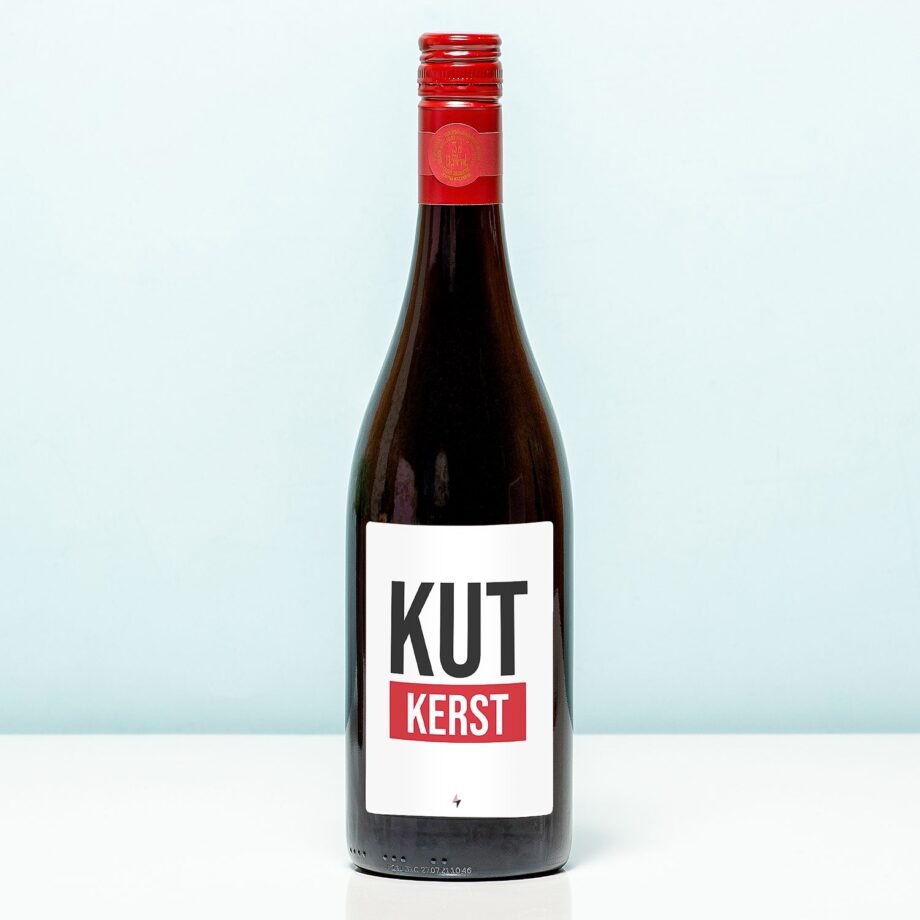 Wijnfles Kut Kerst