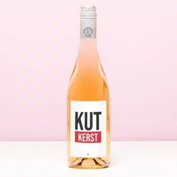 Wijnfles Kut Kerst