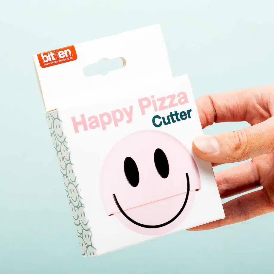 Blije pizzasnijder