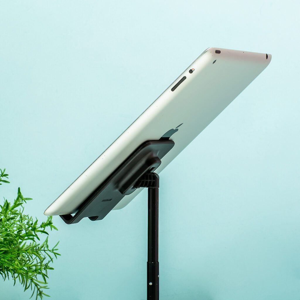TOJ Aluminium Tabletstandaard - Verstelbare Tablethouder - Telefoonhouder - Statief - Zilver