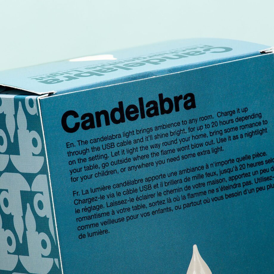 Oplaadbaar kandelaar lampje