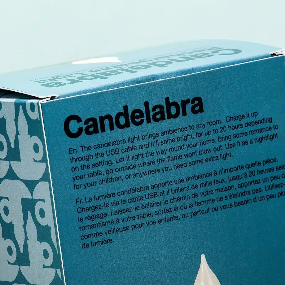 Oplaadbaar kandelaar lampje