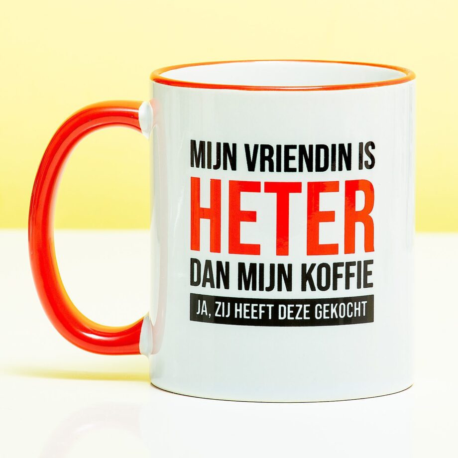 Mok Mijn vriendin is heter dan mijn koffie