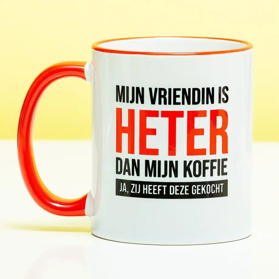 Mok Mijn vriendin is heter dan mijn koffie
