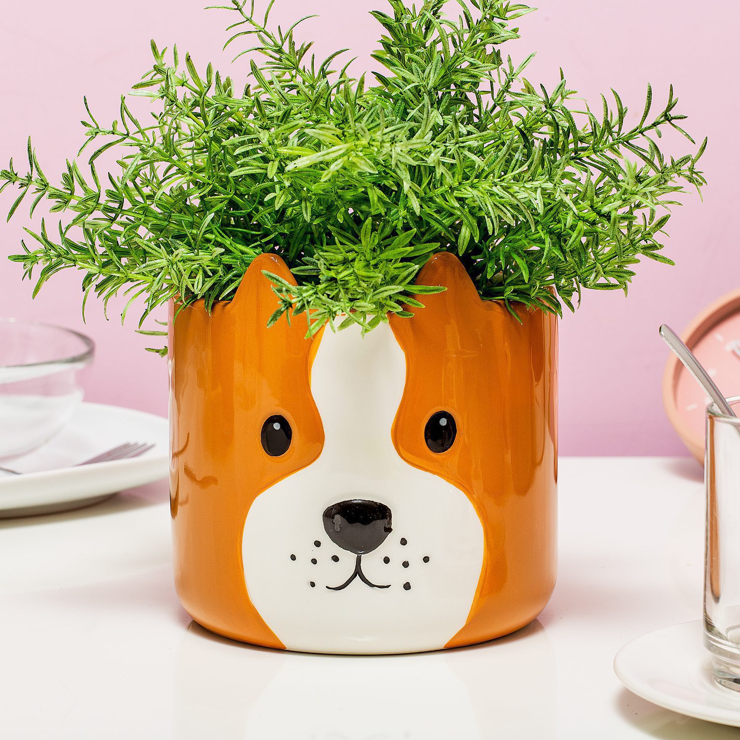 Dieren Bloempot Hond