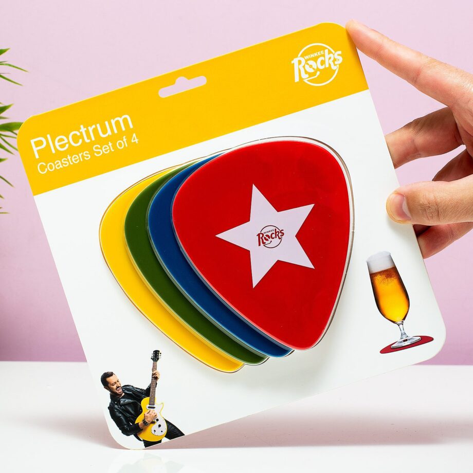 Plectrum onderzetters (set van 4)