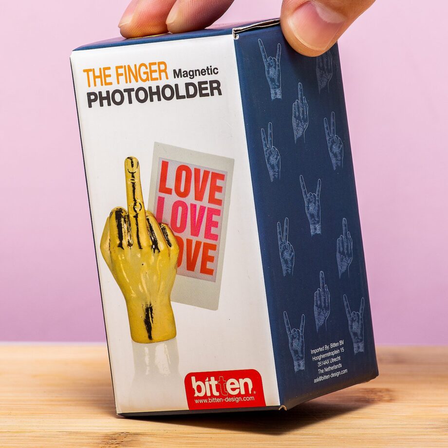 Middelvinger fotohouder