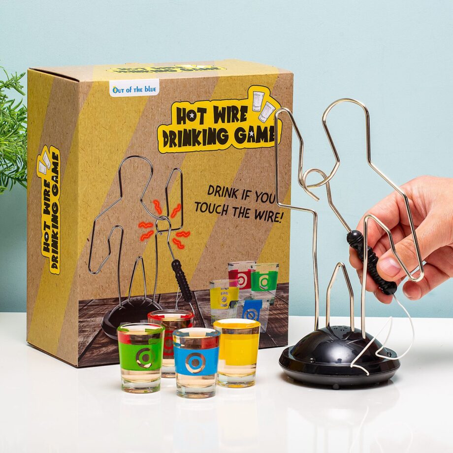 Spiraal drankspel met shotglaasjes