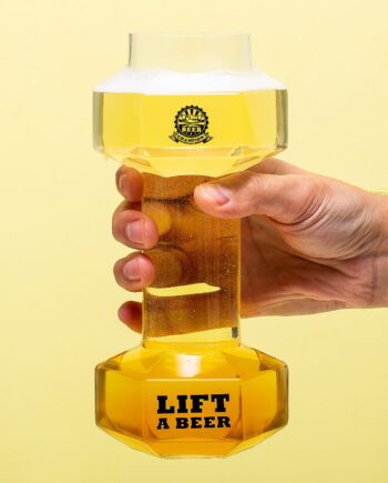 Dumbbell bierglas