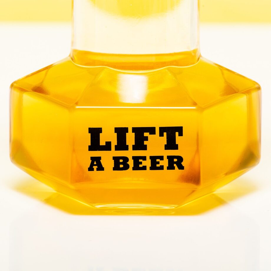 Dumbbell bierglas