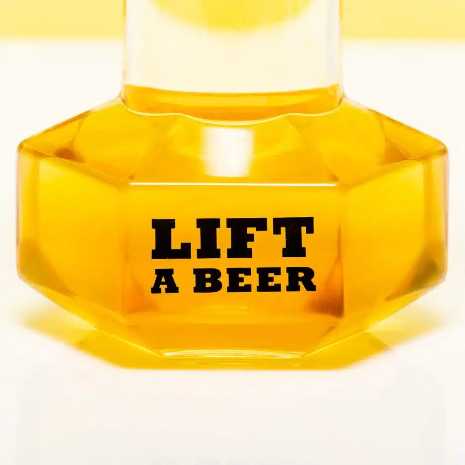 Dumbbell bierglas