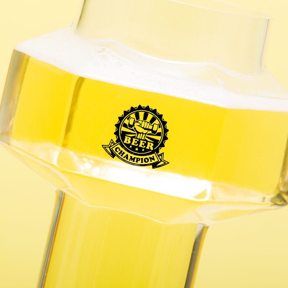 Dumbbell bierglas