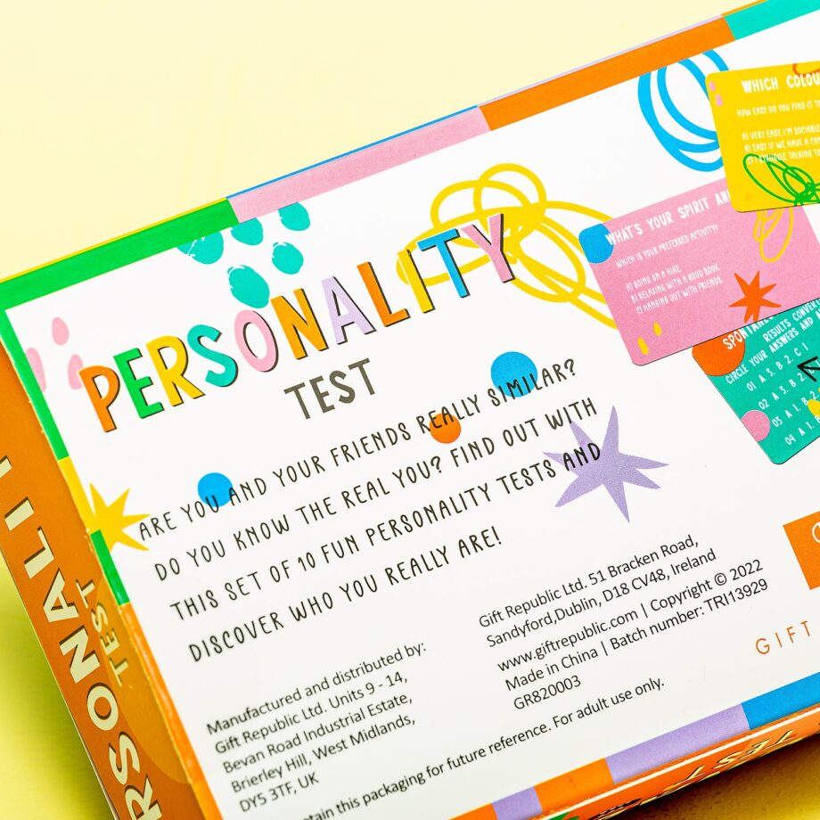 Personality test kaarten