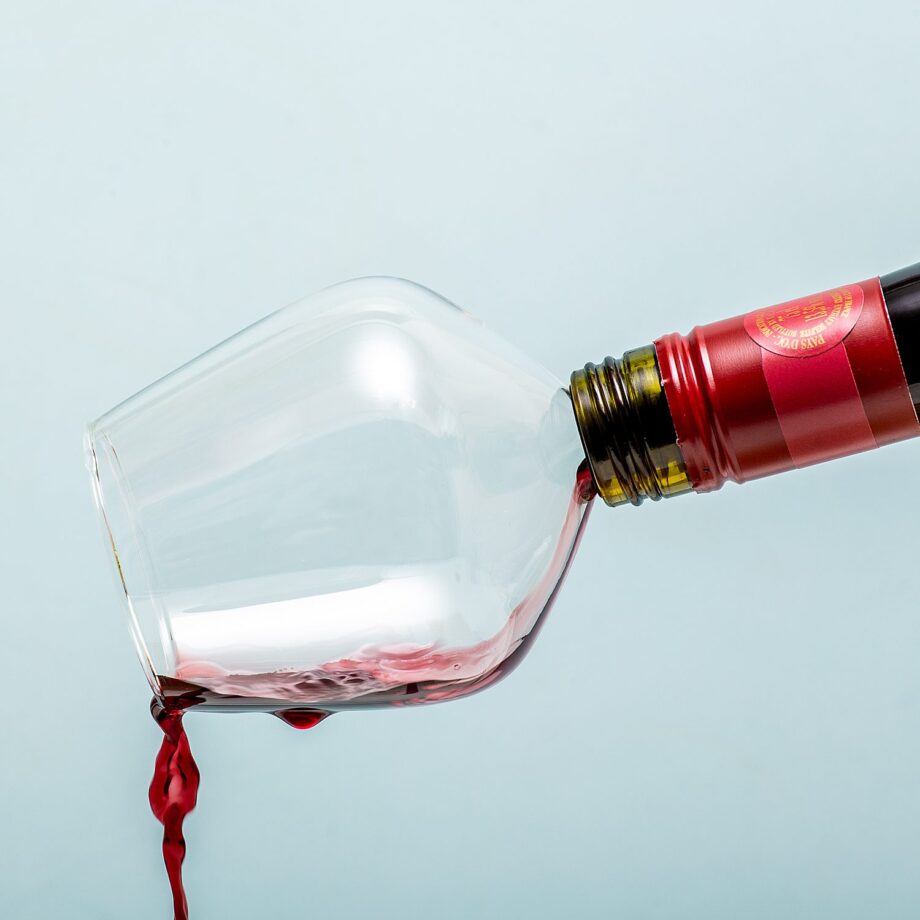 Wijnglas decanteerder