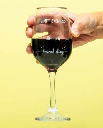 Good Day Bad Day wijnglas