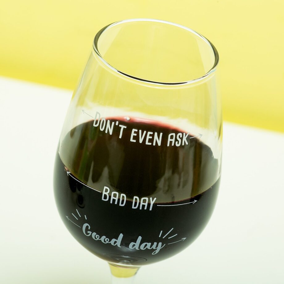 Good Day Bad Day wijnglas