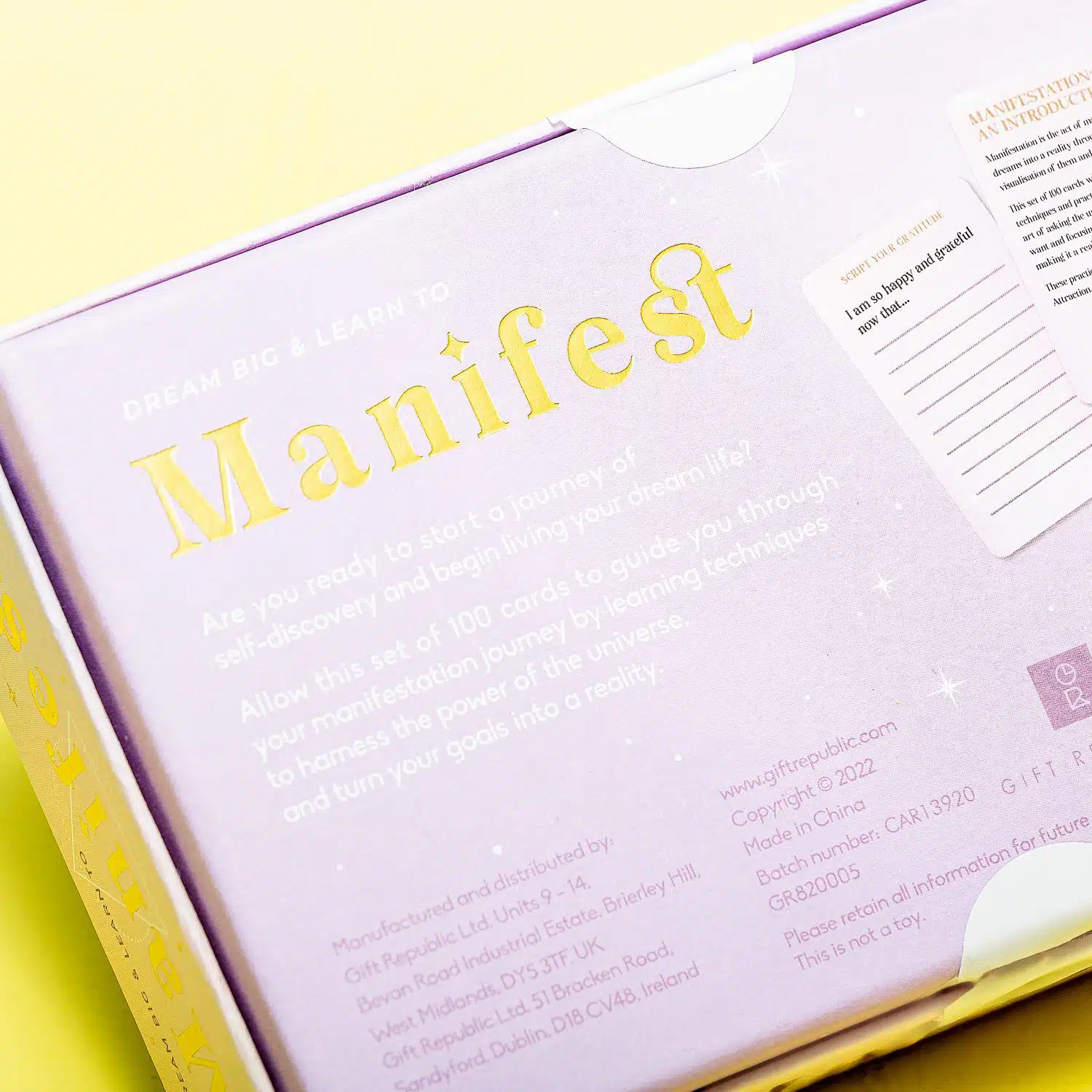Manifest Lifestyle kaarten