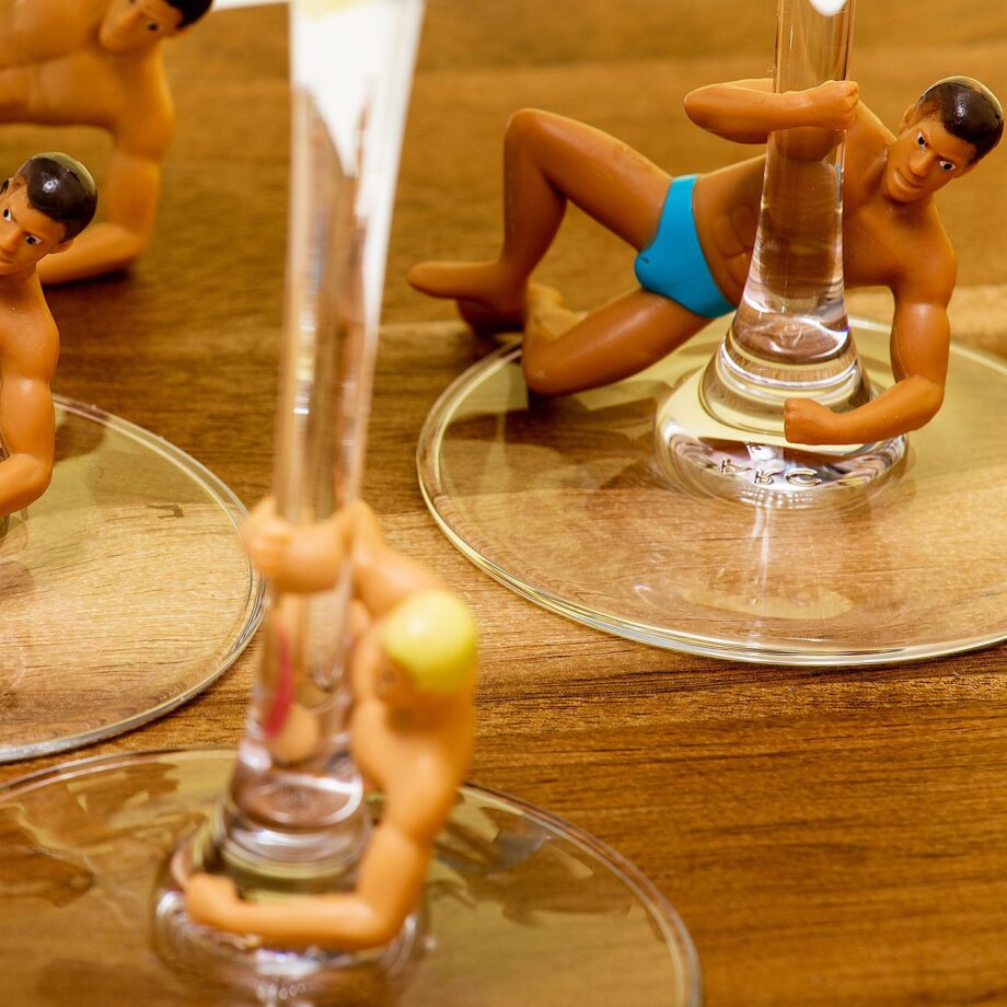 Drinking Buddies wijnmarkeerders (set van 4)