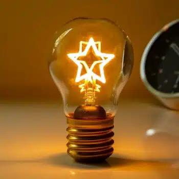 Oplaadbare LED filament lamp - Ster