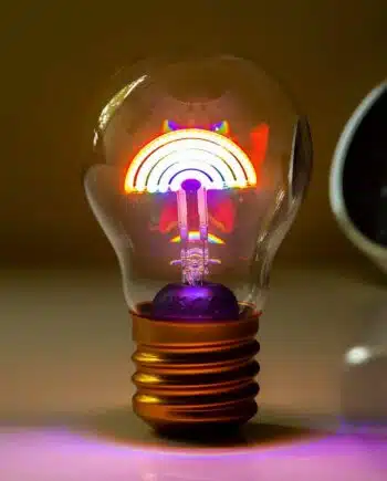 Oplaadbare LED filament lamp - Regenboog