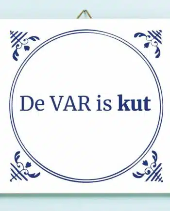 Tegeltje De VAR is kut