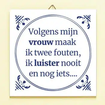 Tegeltje Twee fouten