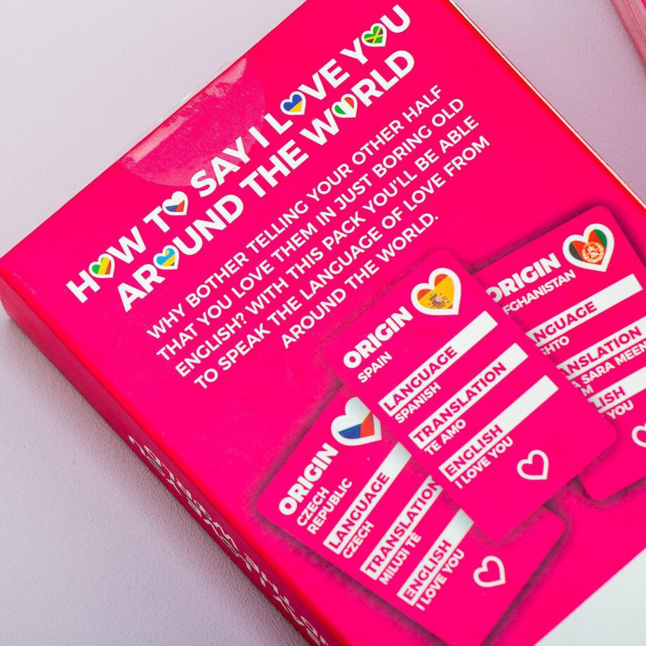 How to say I love you around the world kaarten