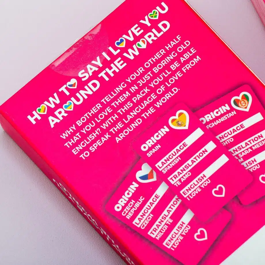 How to say I love you around the world kaarten