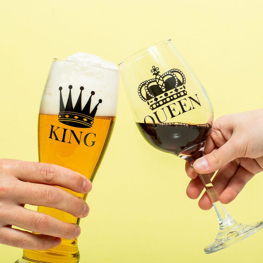 King & Queen glazenset