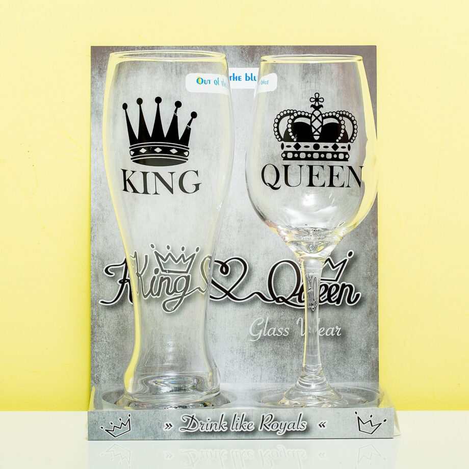 King & Queen glazenset