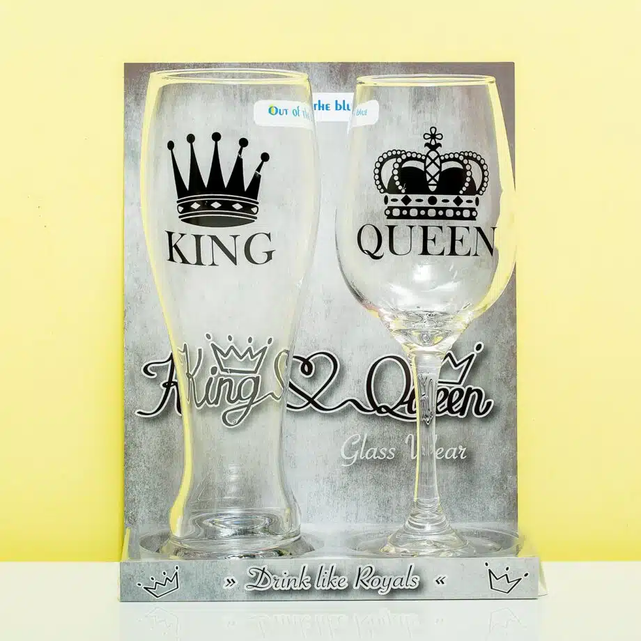 King & Queen glazenset
