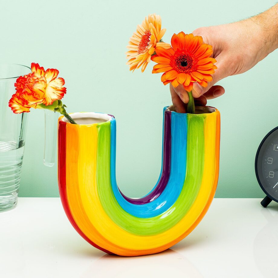 Regenboog vaas