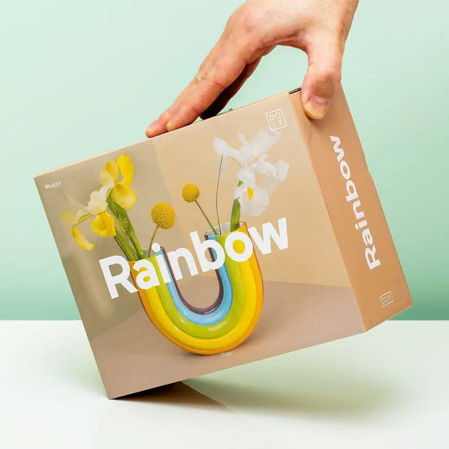 Regenboog vaas