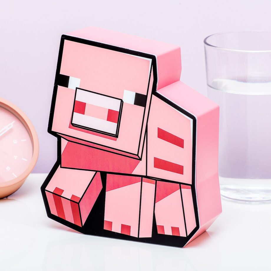 Minecraft Pig boxlamp