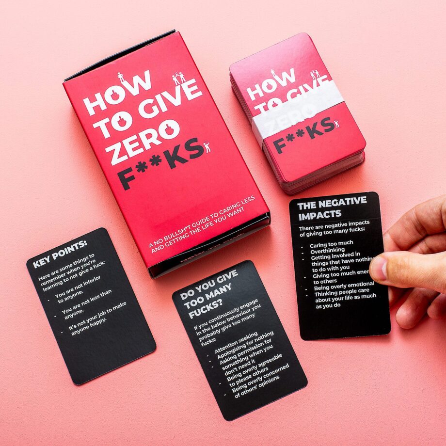 How To Give Zero F**ks kaarten