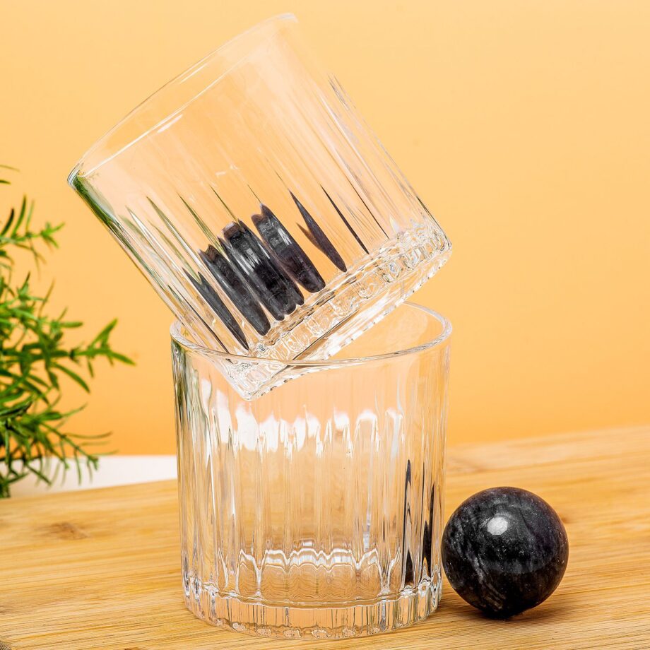 Whiskey glazen en ijsballen (set van 4)