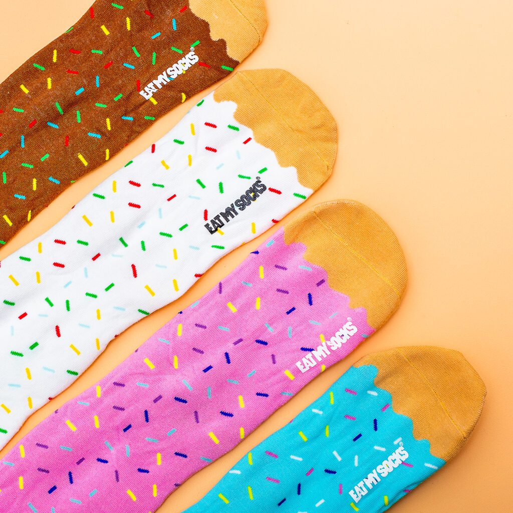 Joe's Donuts sokken (set van 4) van Eat My Socks bestel je online bij