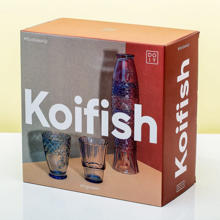 Koi glazen (set van 4)