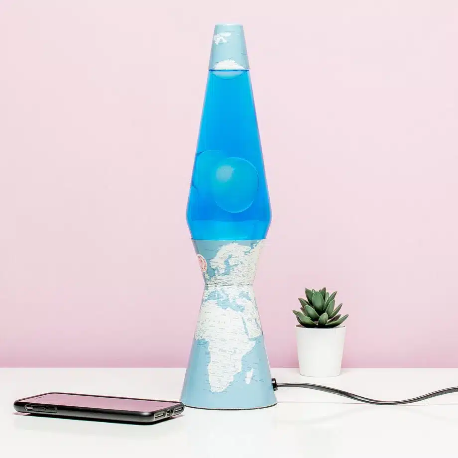 Wereldkaart bullet lavalamp