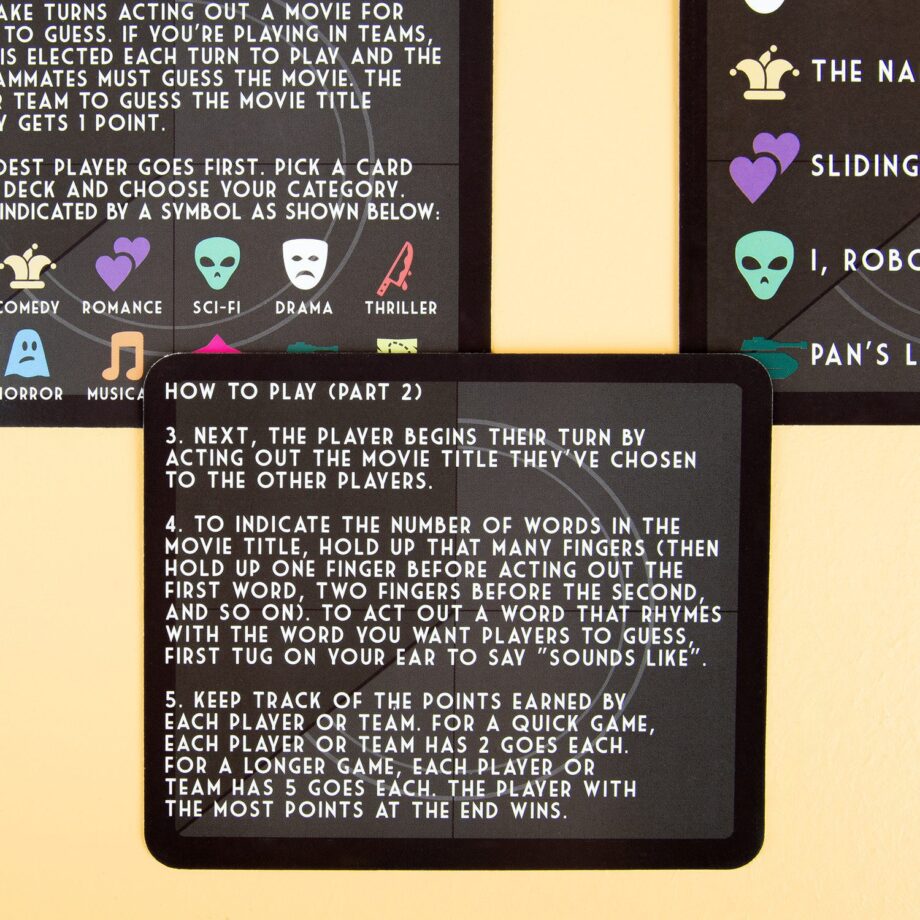Movie Mayhem hints spel